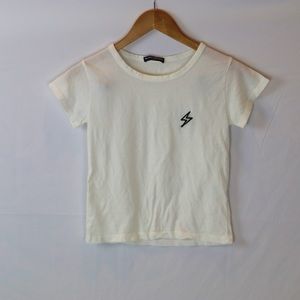 Brandy Melville lightning bolt tee • Fits small •